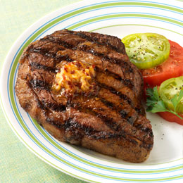 Weber Gas Grill Recipe Rib Eye Steaks with Chipotle Butter 